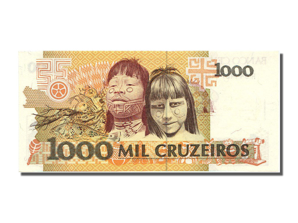 Brazil, 1000 Cruzeiros, 1990, KM #231c, UNC(65-70), A