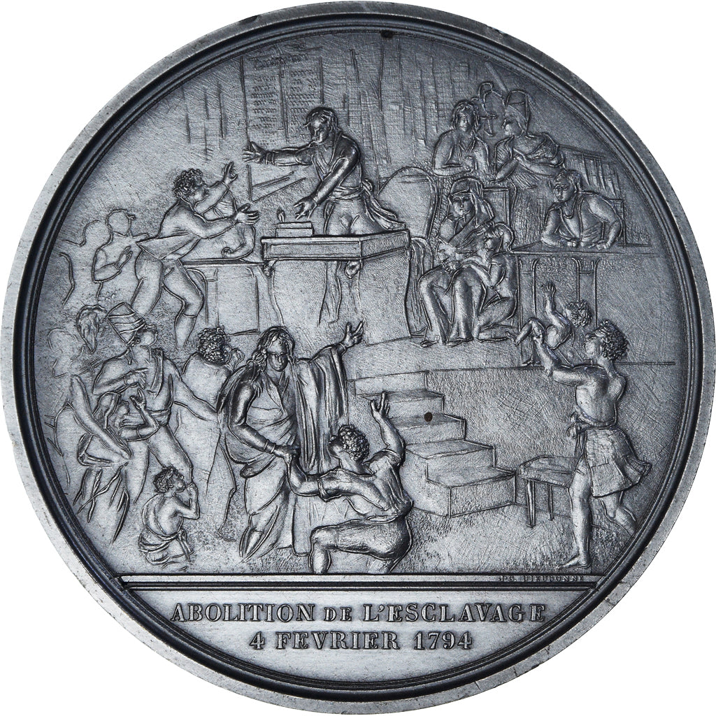 Frankrijk, Medaille, Révolution Française, Abolition de l'Esclavage, History