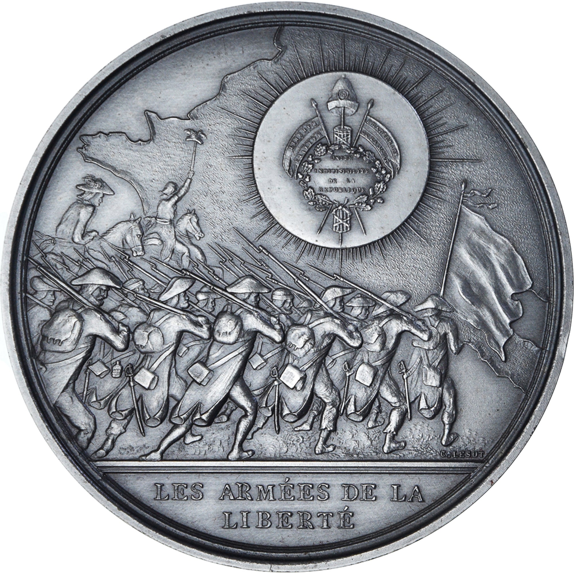 Frankreich, Medaille, Révolution Française, Les Armées de la Liberté