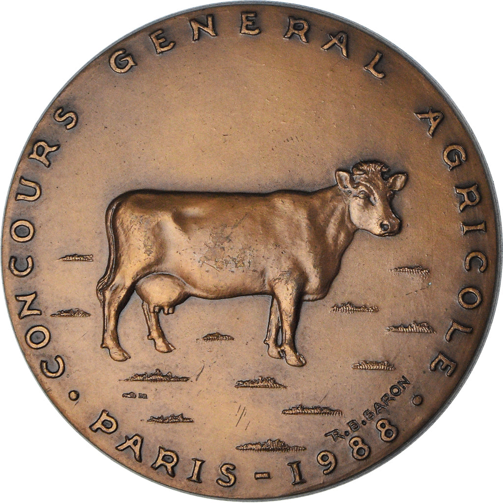 France, Medal, Concours general Agricole - Paris, 1988, AU(55-58), Bronze