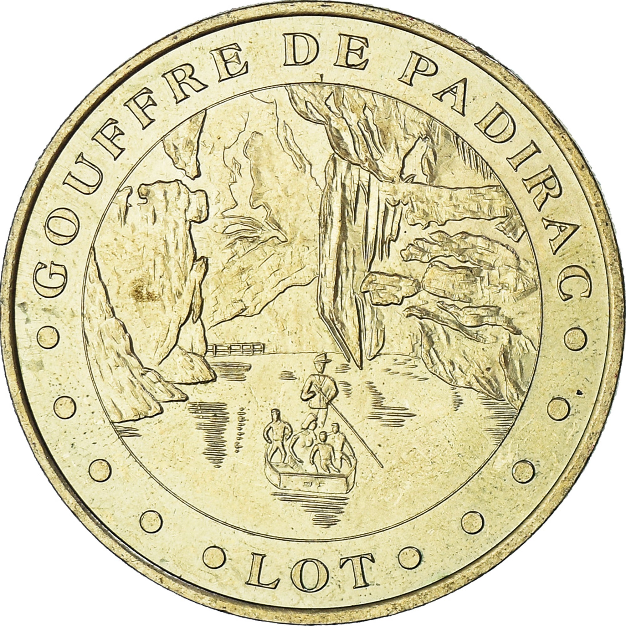 Francia, zeton, Jetón turístico, Padirac - Le Gouffre n°1, Arts & Culture