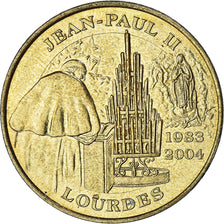 Vaticano, ficha, Jean-Paul II, Lourdes, 2004, SPL-, Doratura in rame-nichel