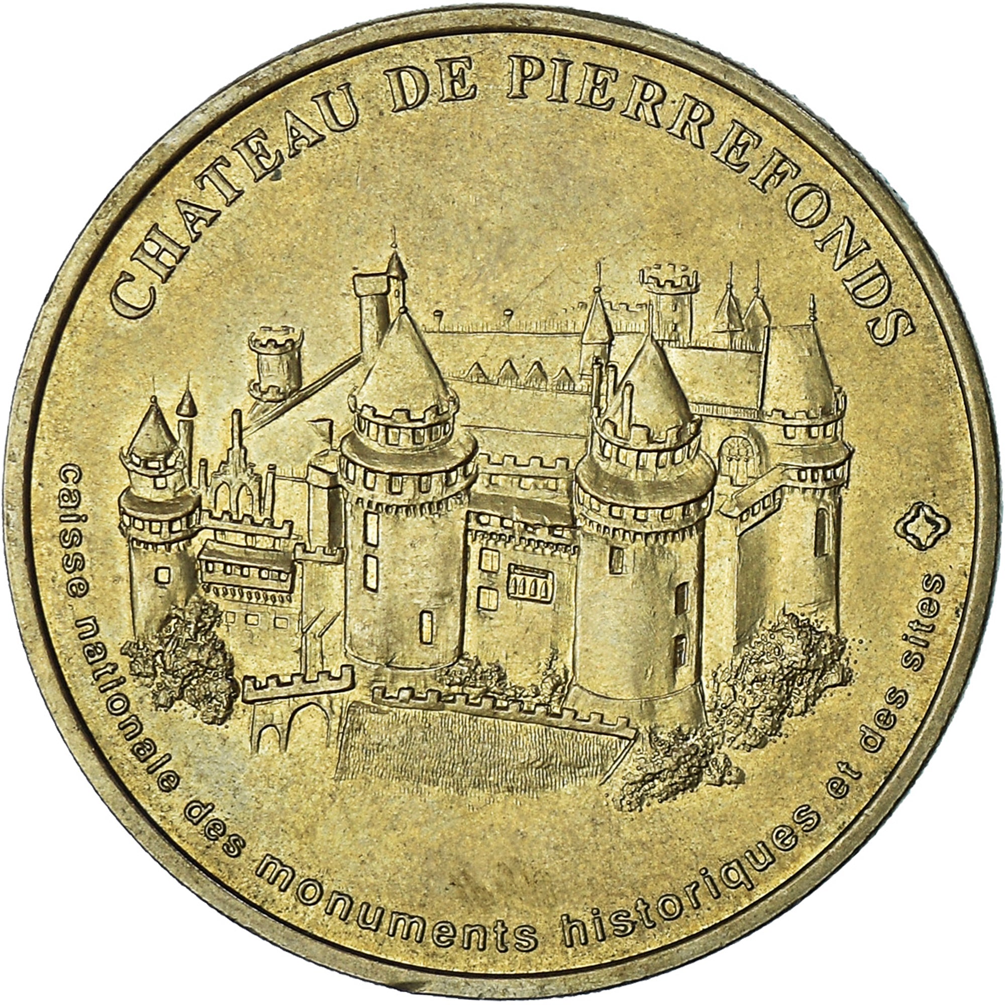 Frankreich, betaalpenning, Touristic token, Pierrefonds - Chateau n°1, 2004