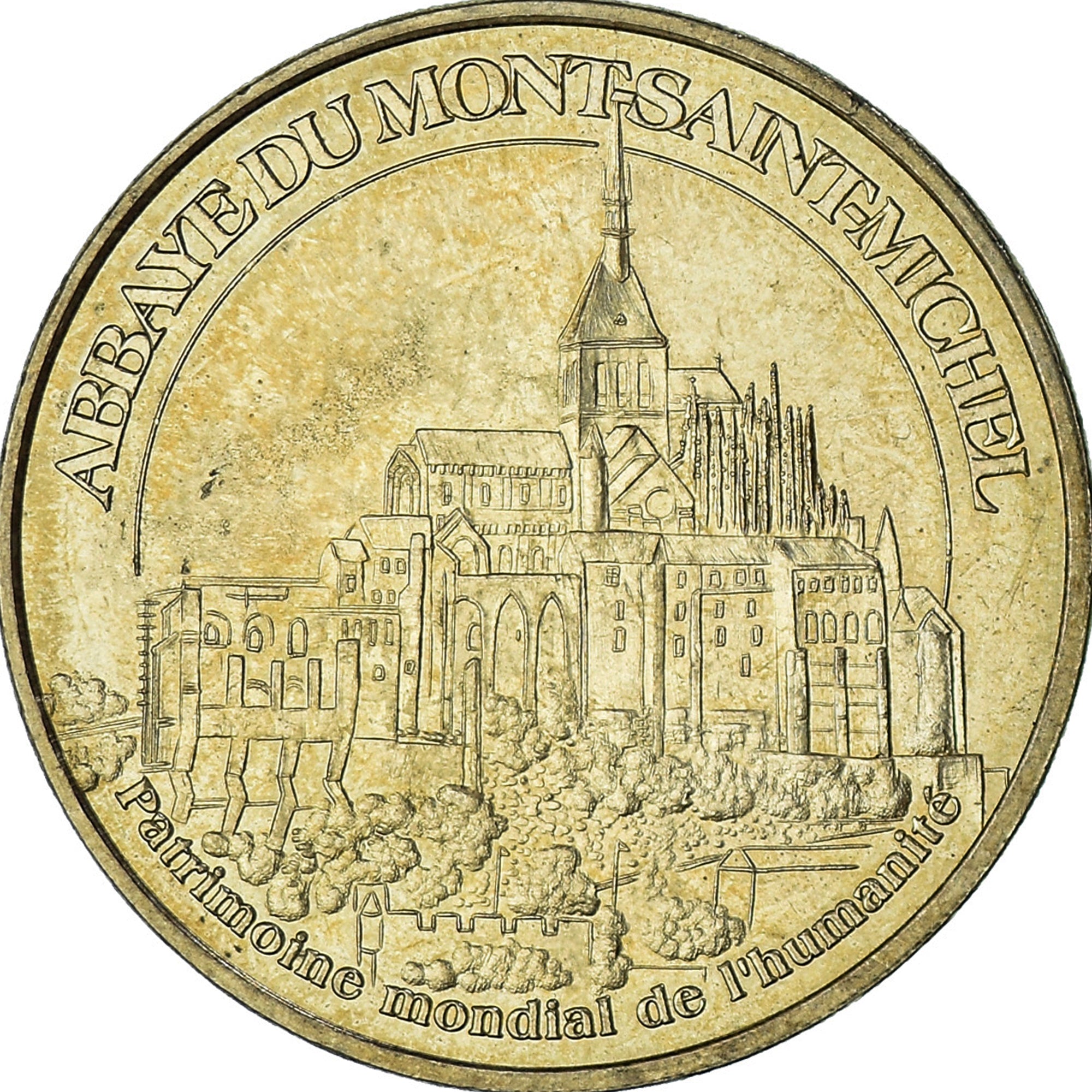 Frankreich, betaalpenning, Touristic token, 50/ Abbaye du Mont-Saint-Michel