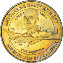 France, Token, Touristic token, P-38 - Antoine de Saint-Exupéry, 2007, MDP