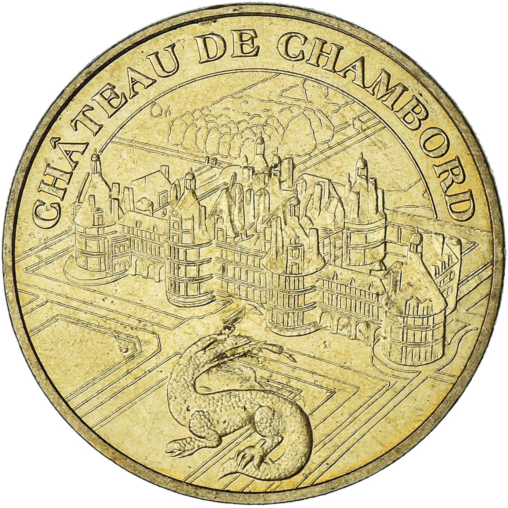 France, Jeton, Jeton Touristique, 41/ Château de Chambord - Salamandre, Arts &