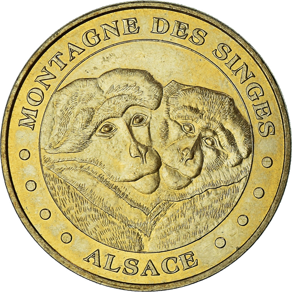 Frankreich, betaalpenning, Touristic token, Kintzheim -  Montagne des Singes