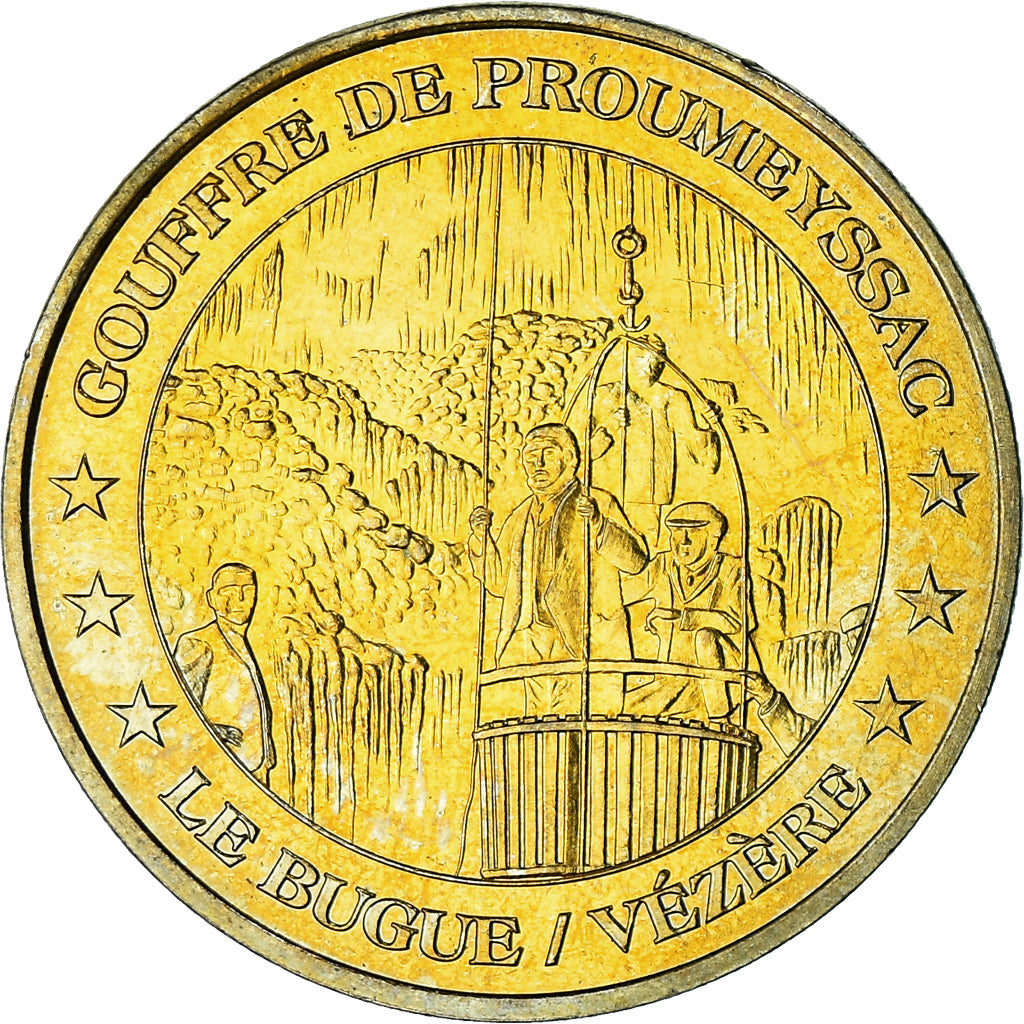 Frankreich, betaalpenning, Touristic token, Audrix - Gouffre de Proumeyssac
