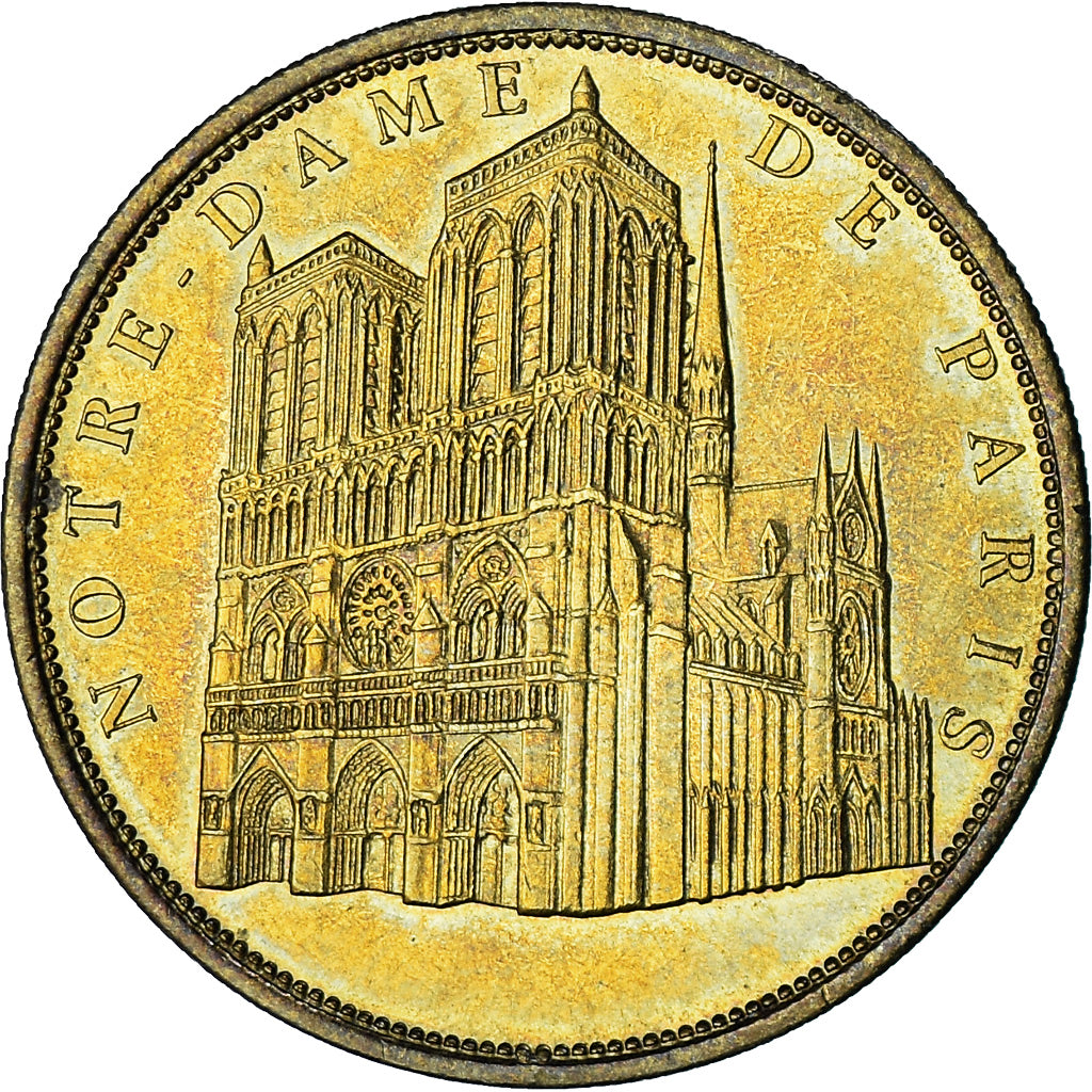 Francia, zeton, Jetón turístico, Paris - Notre Dame n°1, Arts & Culture