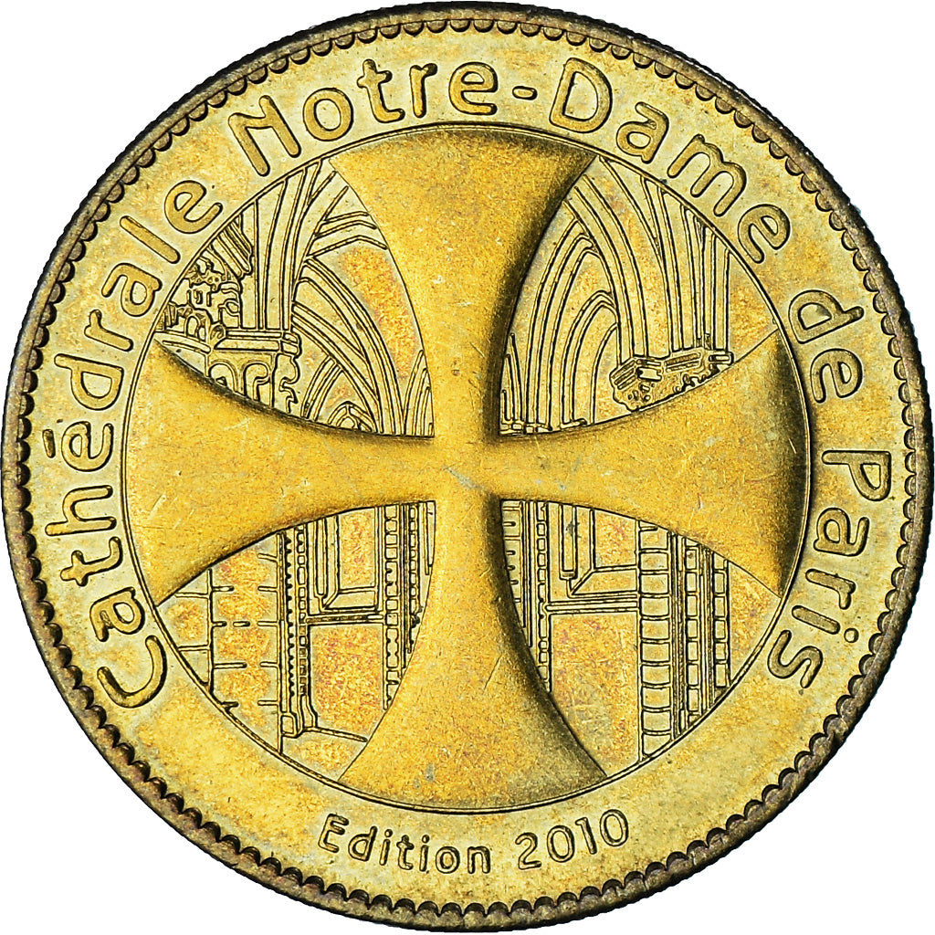 Francia, zeton, Jetón turístico, Paris - Notre Dame n°1, Arts & Culture