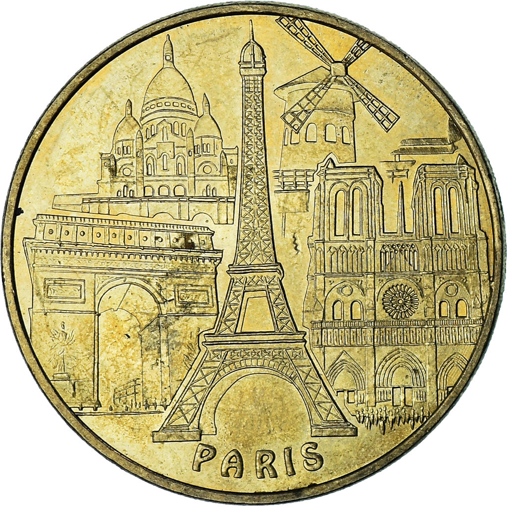 Frankreich, betaalpenning, Touristic token, Paris - Les 4 monuments, Arts &