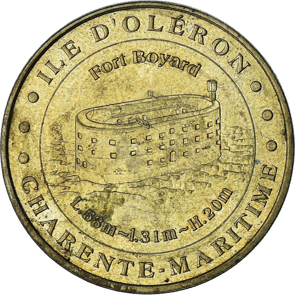 France, Token, 2011, Ile d'oléron - Fort Boyard, AU(55-58), Copper-nickel