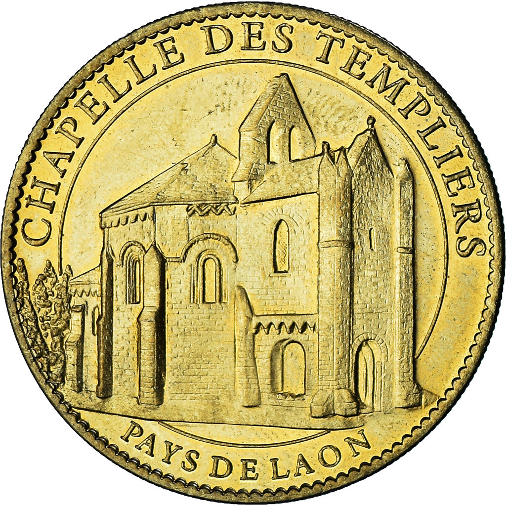 Frankreich, betaalpenning, Touristic token, 02/ Chapelle des Templiers, Laon