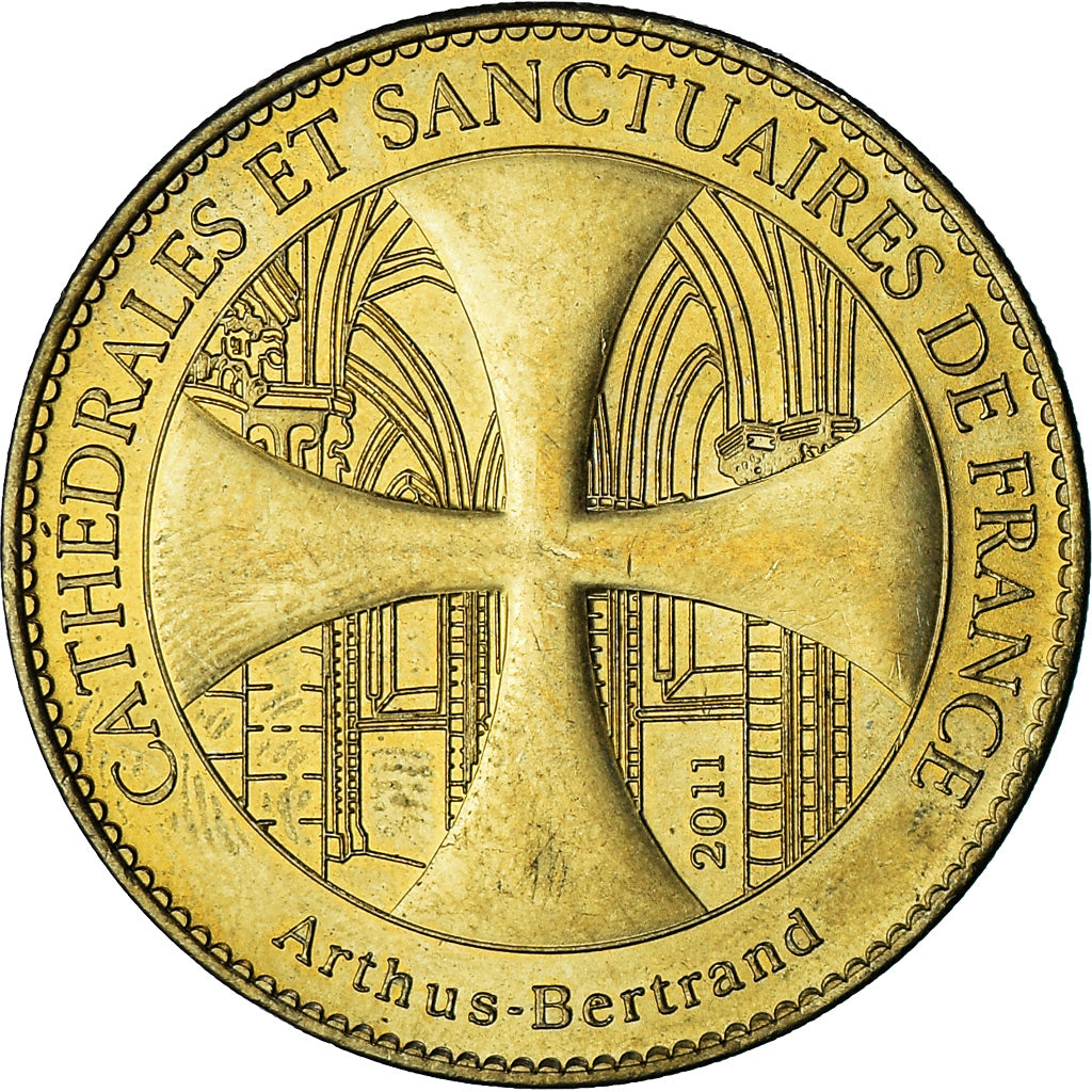 Frankreich, betaalpenning, Touristic token, 02/ Chapelle des Templiers, Laon