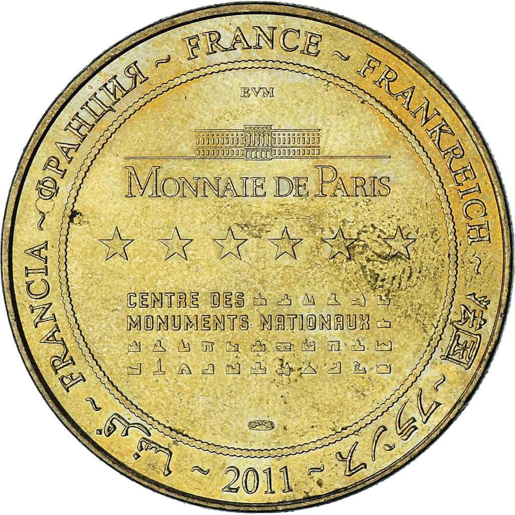 Francia, zeton, Jetón turístico, Le Panthéon, Arts & Culture, 2011, EBC