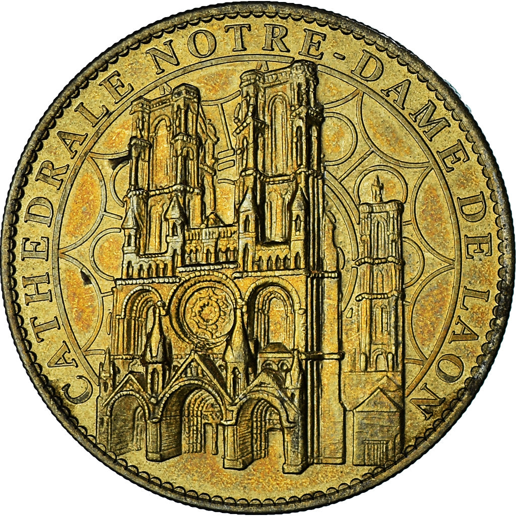 França, Token, Token turístico, Cathédrale Notre Dame de Laon, Artes e