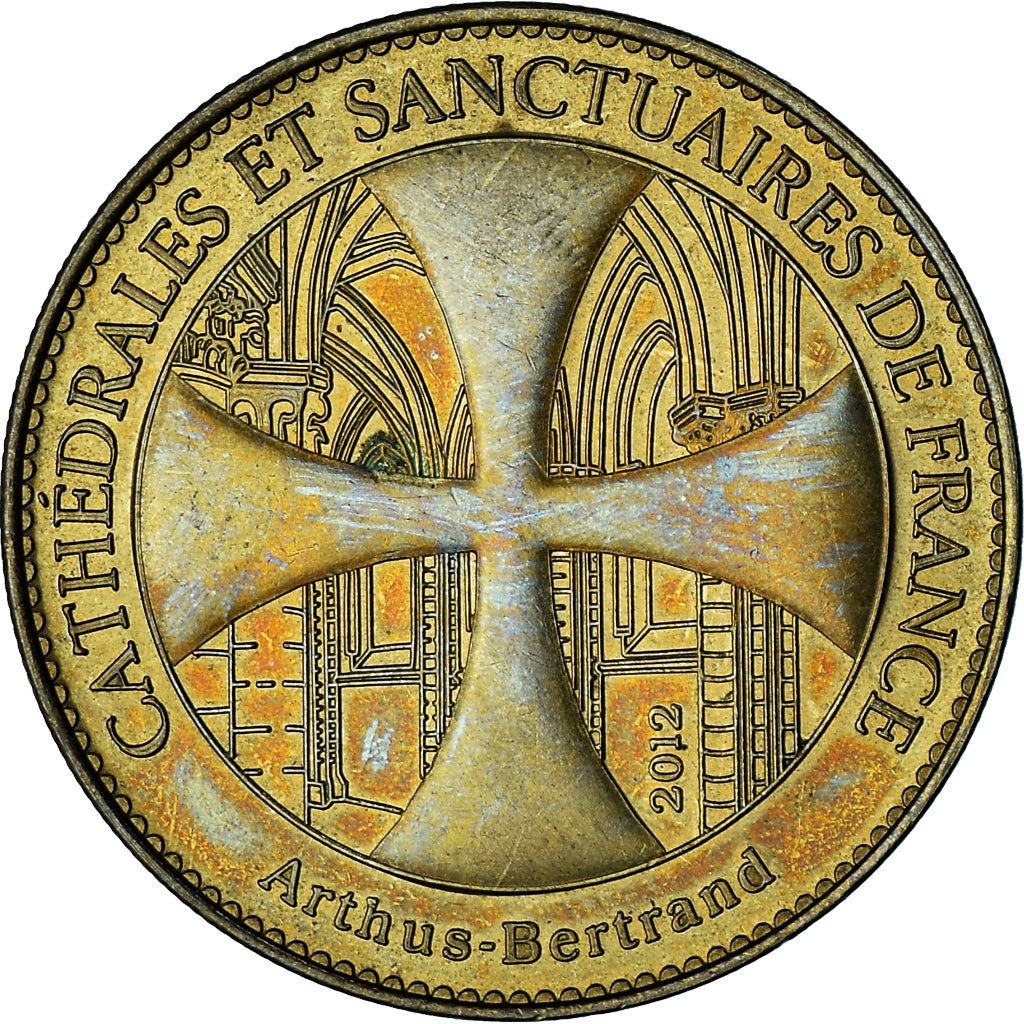 França, Token, Token turístico, Cathédrale Notre Dame de Laon, Artes e