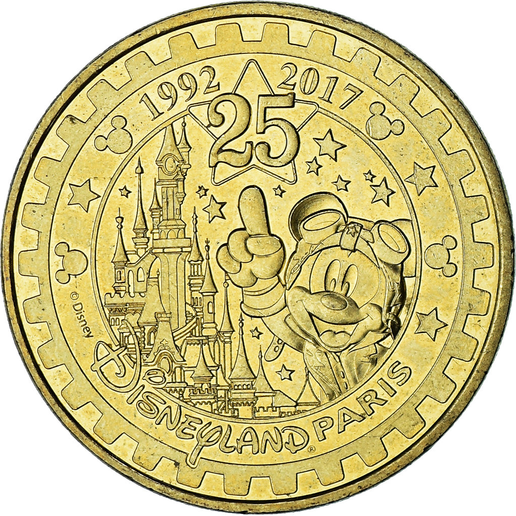 Francia, ficha, Touristic token, Disneyland Paris -25ème anniversaire, Arts &