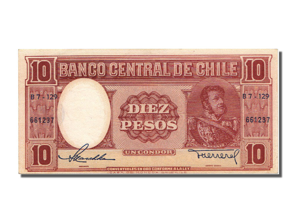 Chile, 10 Pesos = 1 Condor, 1947, KM #111, UNC(65-70), B