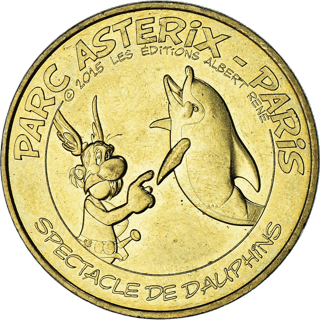 France, Token, Touristic token, Pailly - Parc Astérix Spectacle de Dauphins