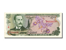 Costa Rica, 5 Colones, 1992, KM #236e, 1992-01-15, UNC(65-70), D