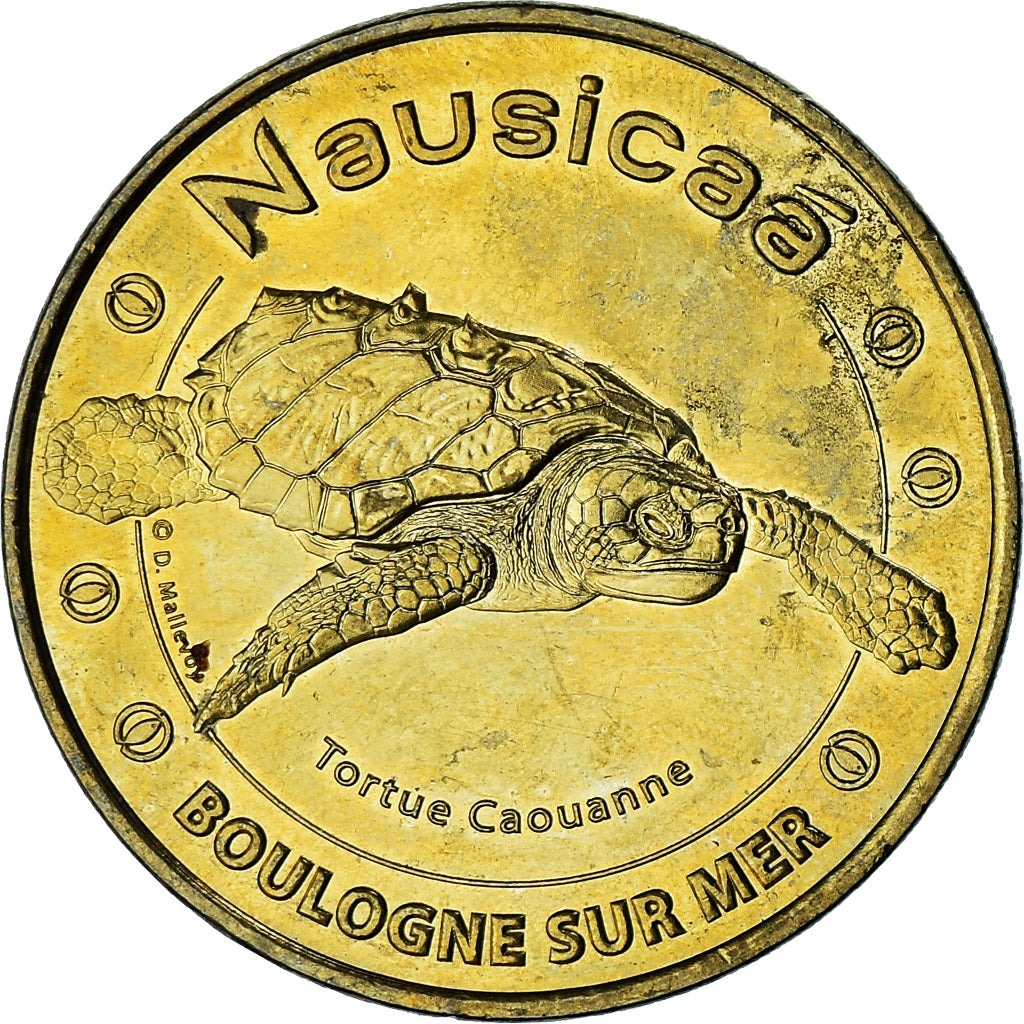 Francia, ficha, Touristic token, 62/ Nausicaà - Tortue - Boulogne, Arts &