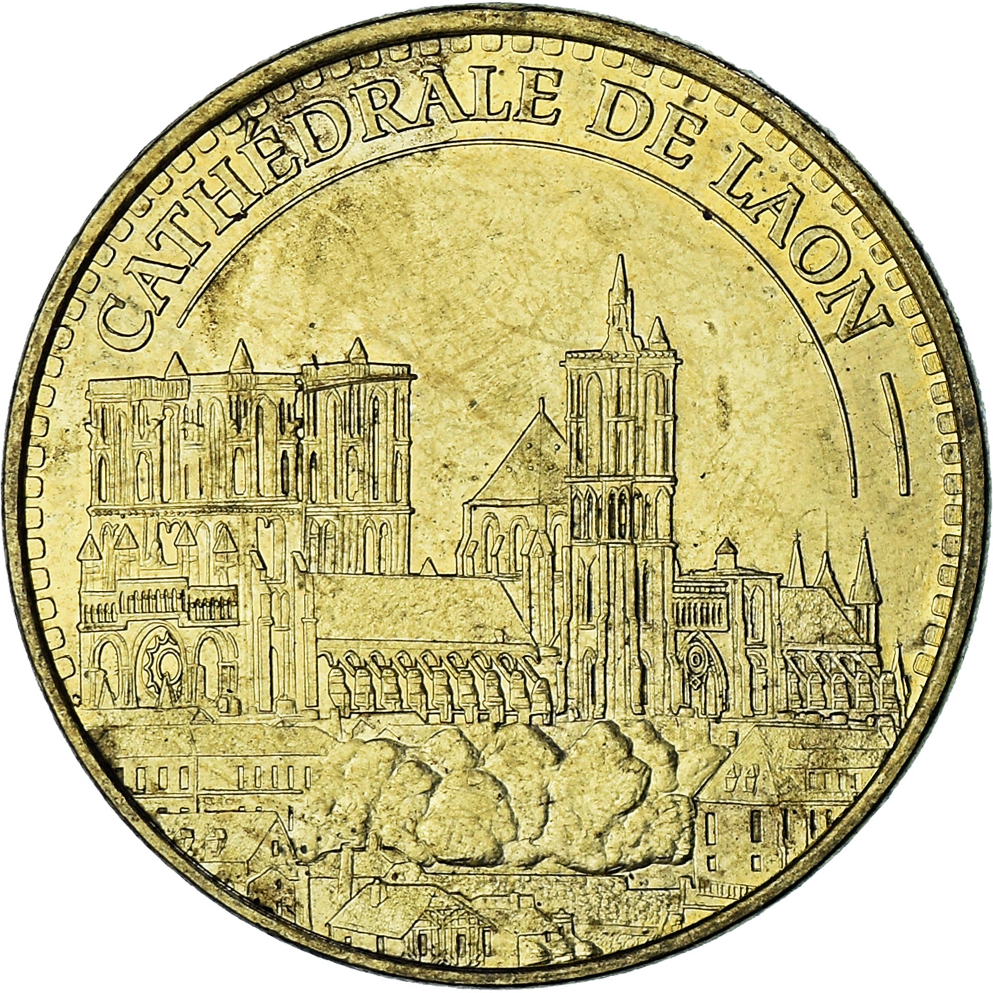 Frankreich, betaalpenning, Touristic token, 02/ Cathédrale de Laon, Arts &