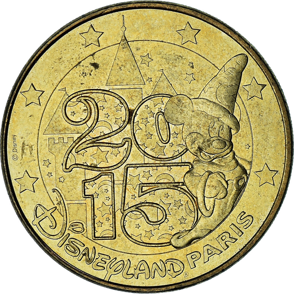 França, Token, Token turístico, Disneyland n°36 - Mickey 2015, Artes e
