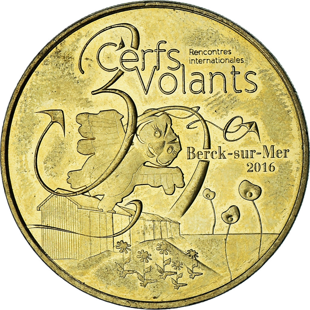 Frankreich, betaalpenning, Touristic token, 62/ BERCK SUR MER N°4 - CERFS