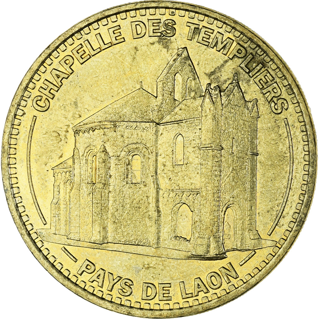 Frankreich, betaalpenning, Tourist Token, 02/ Chapelle des Templiers, Laon, Arts