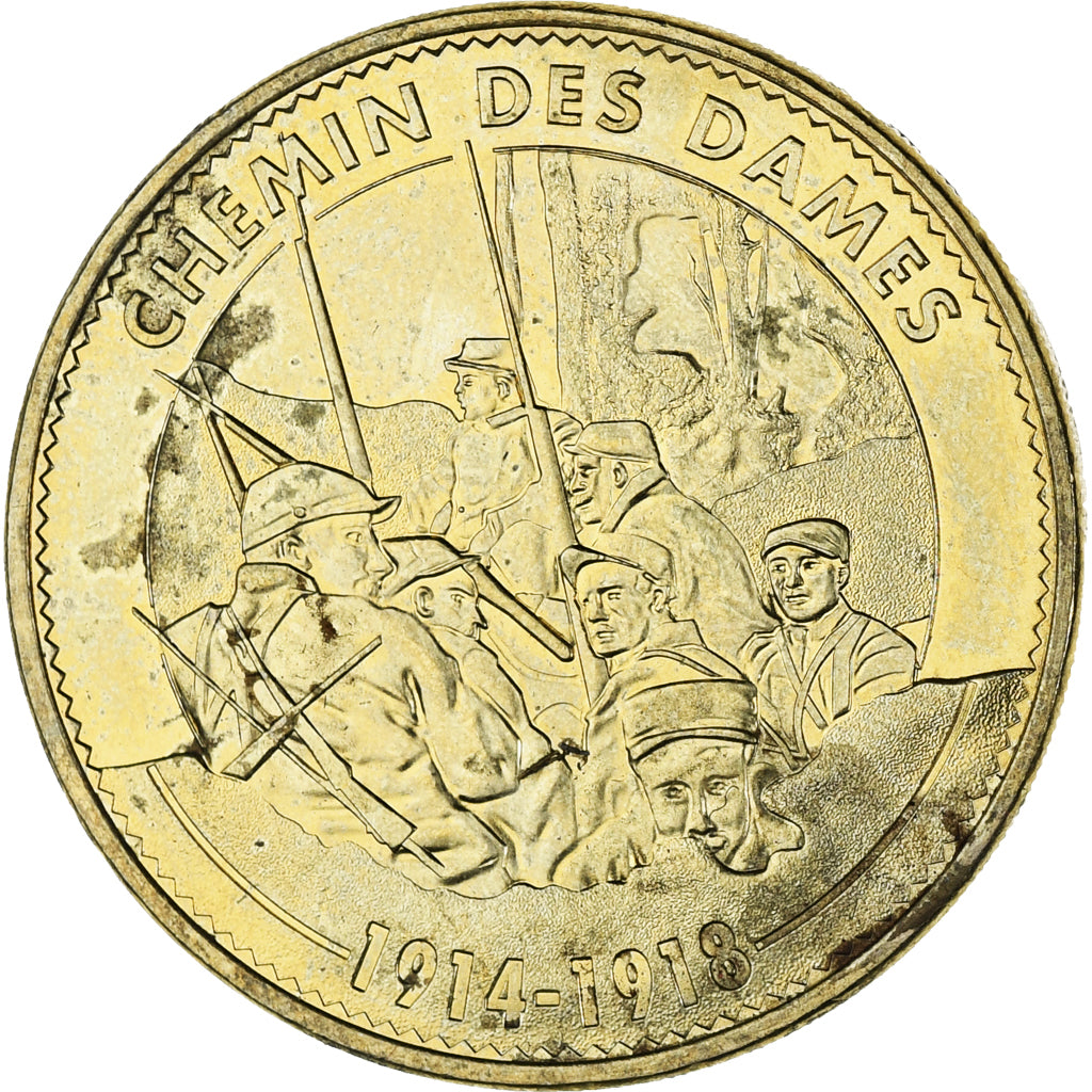 Frankreich, betaalpenning, Tourist Token, Le chemin des Dames, Arts & Culture