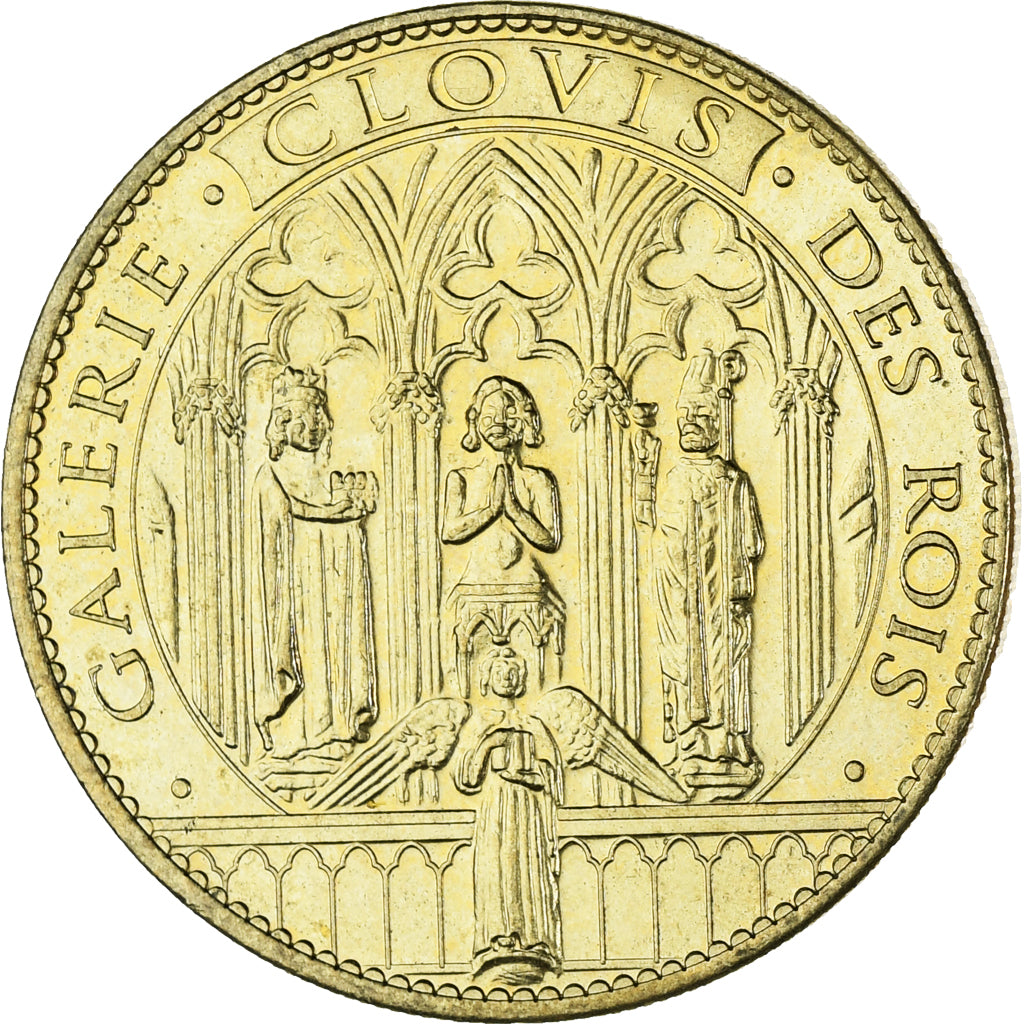 Francia, zeton, Tourist Token, Reims - Cathédrale Notre-Dame - Galerie Clovis