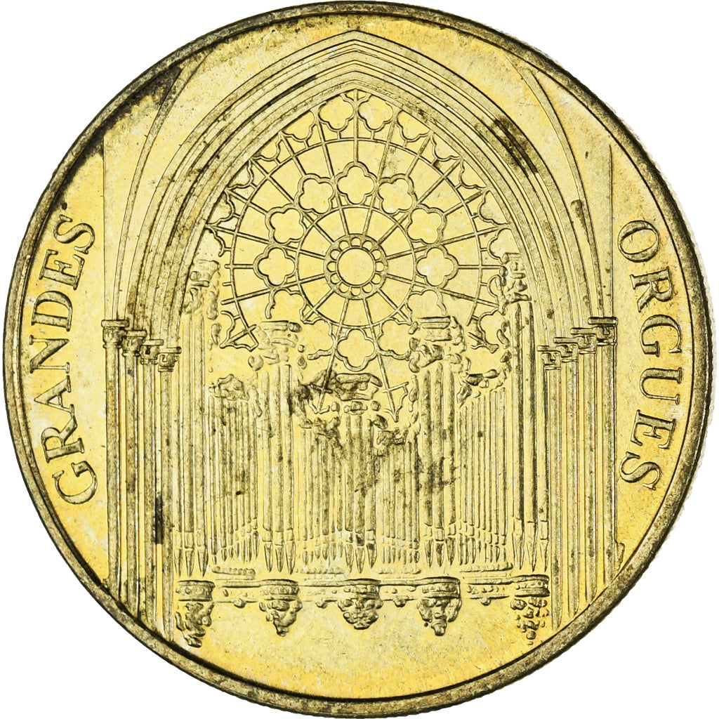 France, Token, Tourist Token, Les grandes orgues - Notre dame de Paris, Arts &