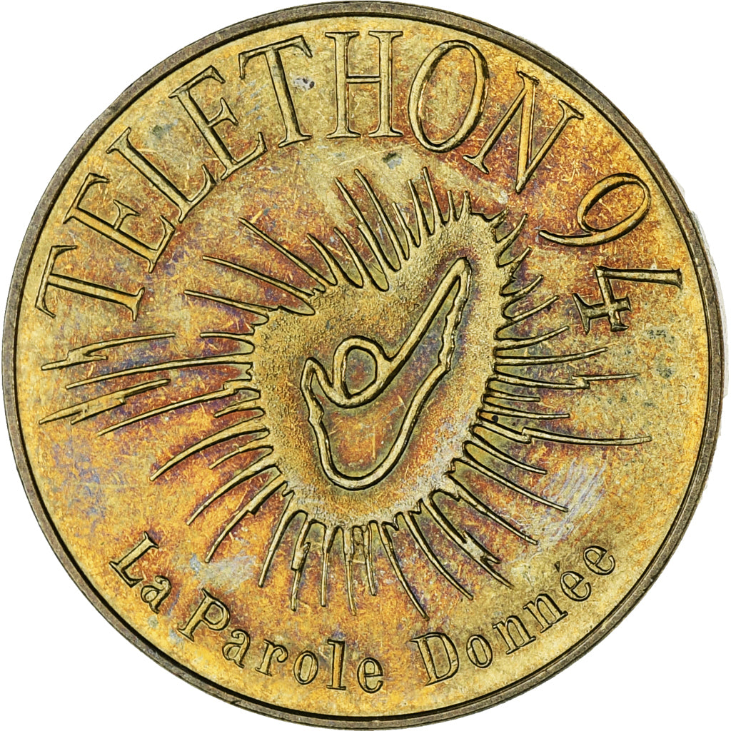 Frankreich, betaalpenning, Tourist Token, Telethon 94 - Des gènes pour guérir