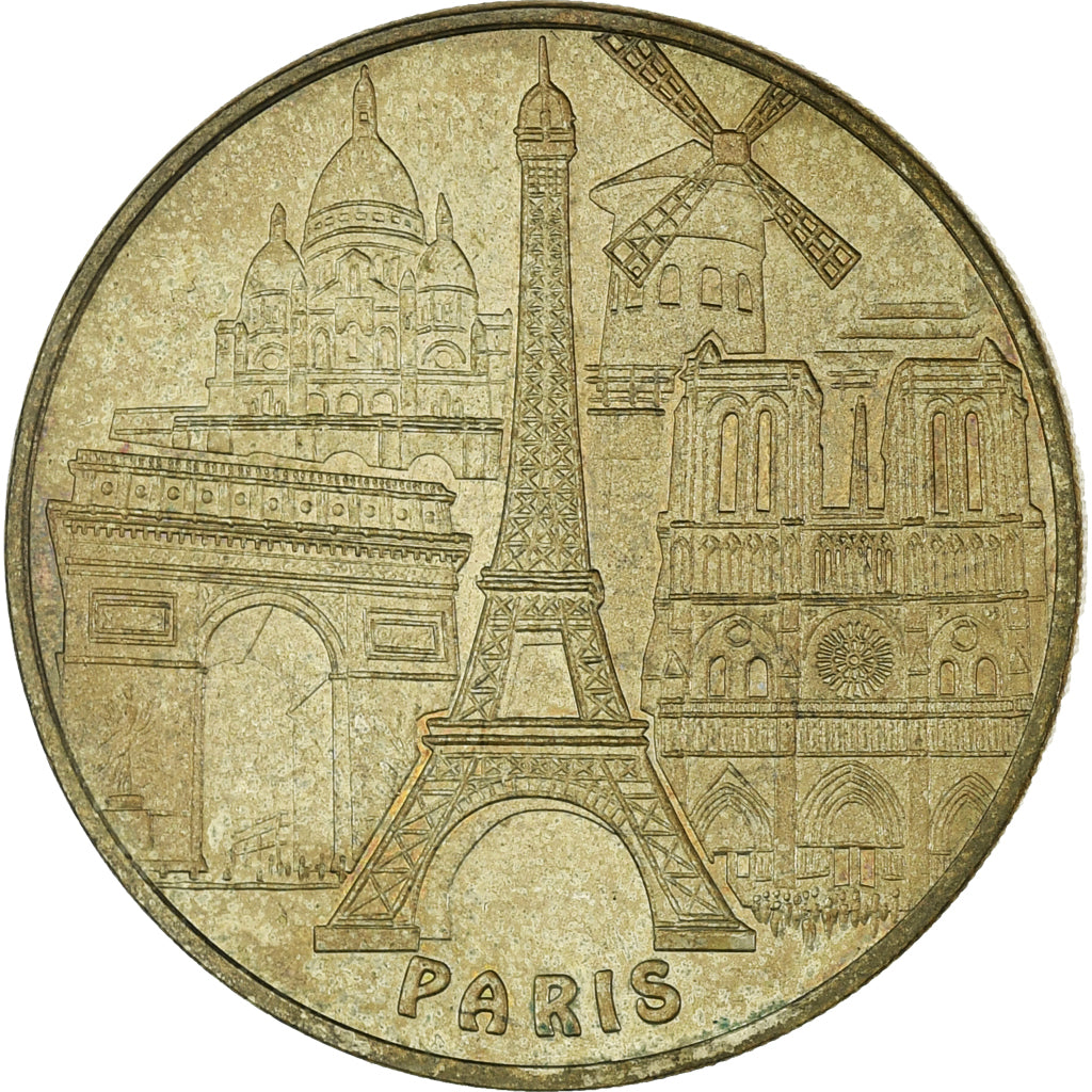France, Token, Tourist Token, Paris - Tour Eiffel n° 3 - les 5 monuments, Arts