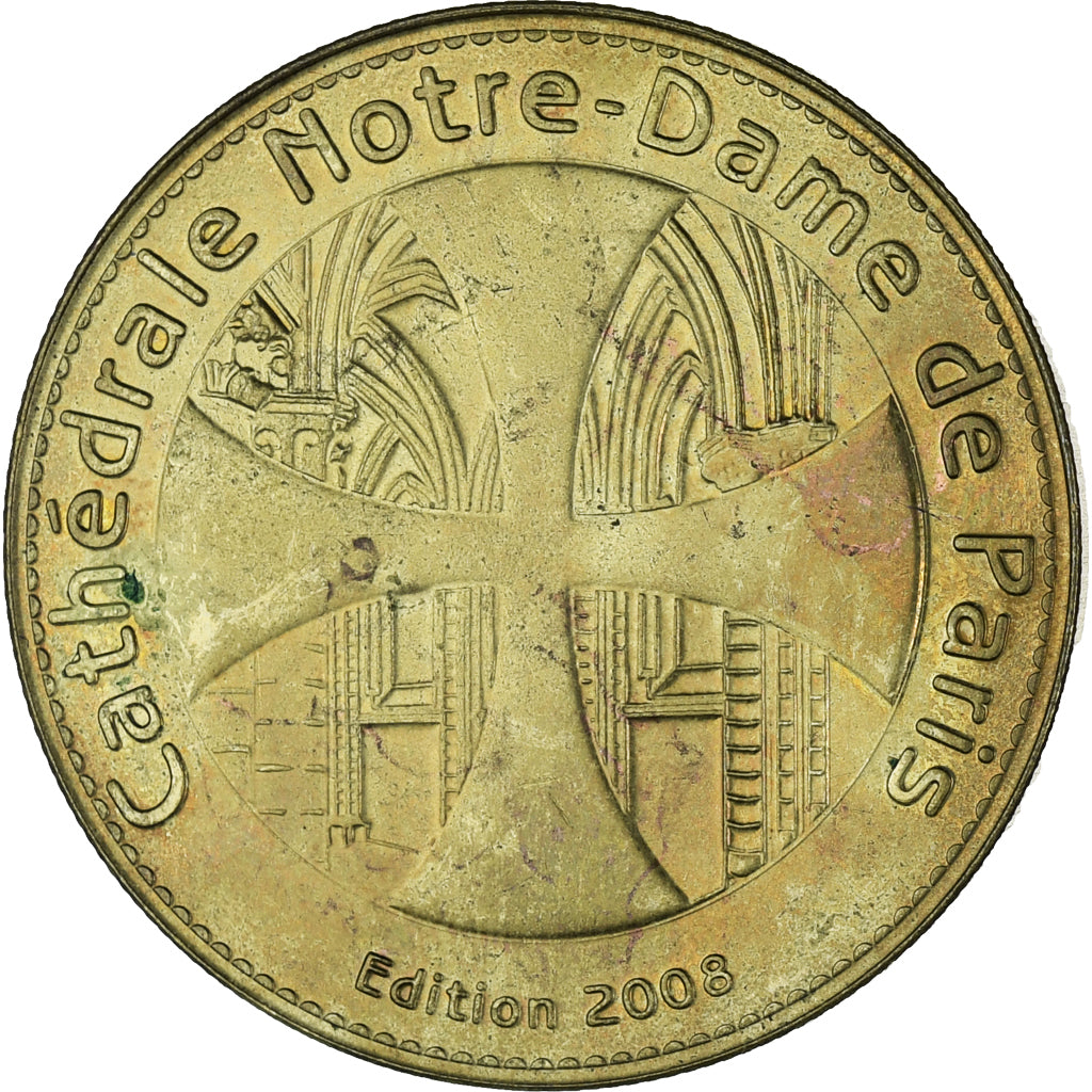 Frankreich, betaalpenning, Tourist Token, Notre Dame de Paris., Arts & Culture