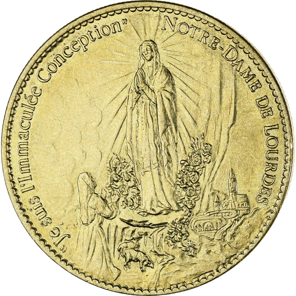 France, Token, Tourist Token, Notre Dame de Lourdes, Arts & Culture, AU(50-53)