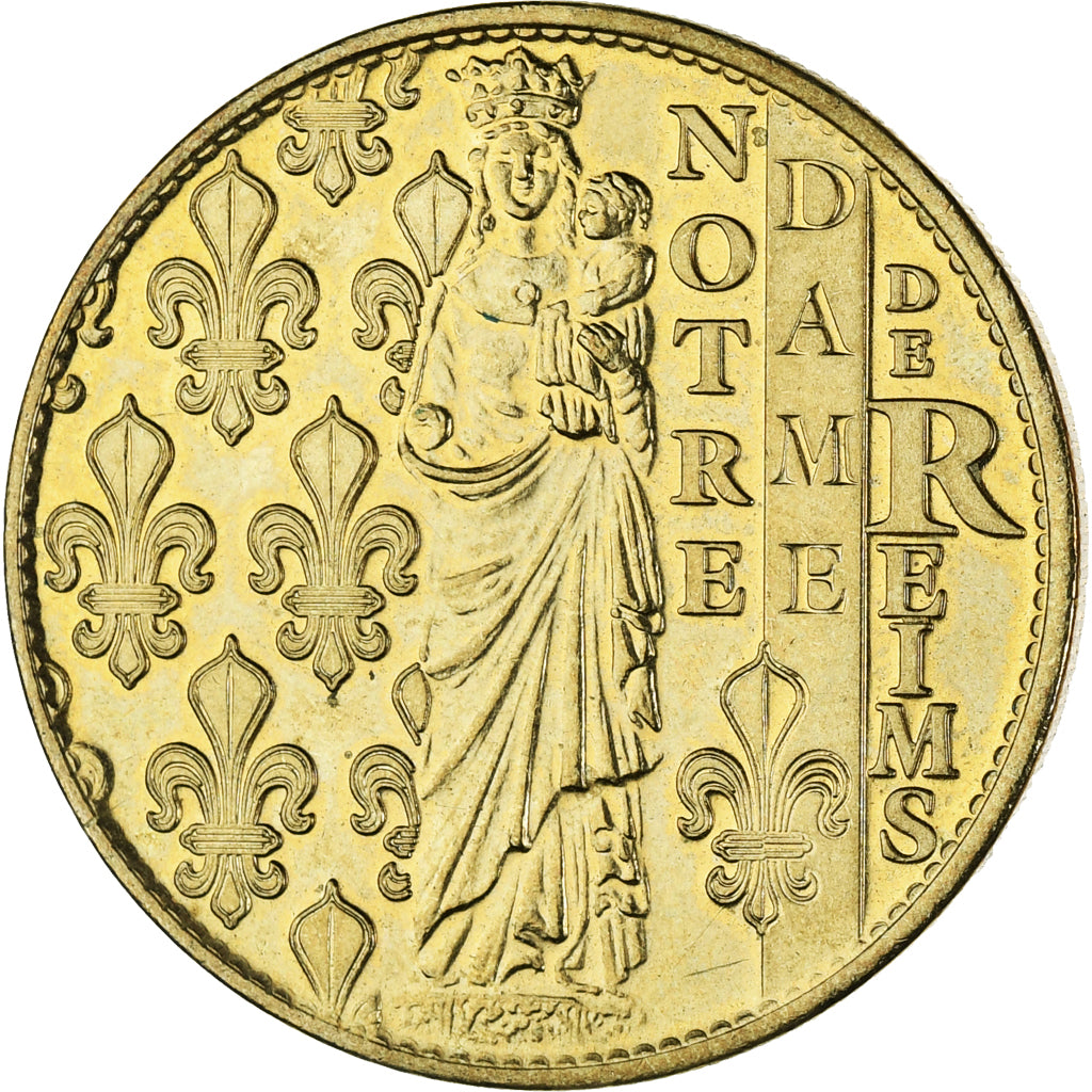 Frankreich, betaalpenning, Tourist Token, Cathédrale Notre Dame de Reims, Arts