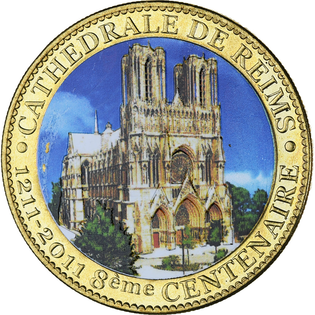 Frankreich, betaalpenning, Tourist Token, Cathédrale Notre Dame de Reims, Arts