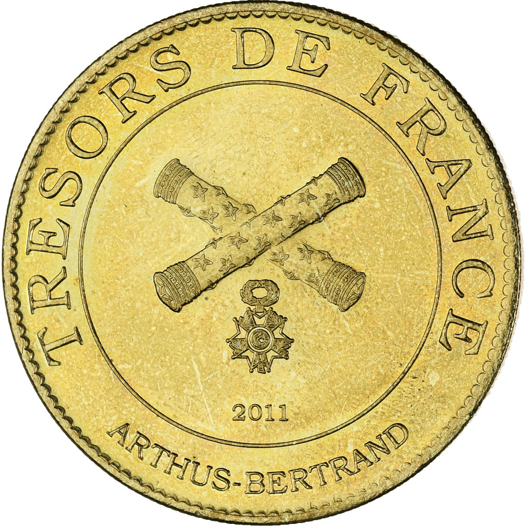 Francia, zeton, Tourist Token, Mémorial de Caen, Jeep et Avion, Arts & Culture