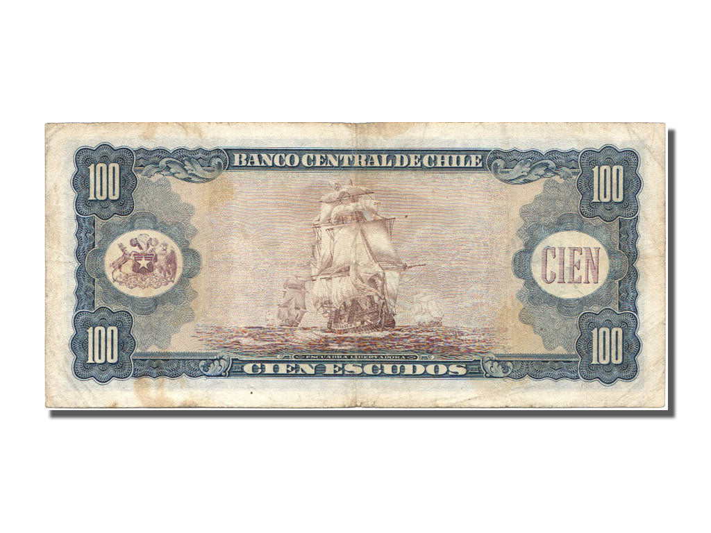 Chili, 100 Escudos type 1962-75