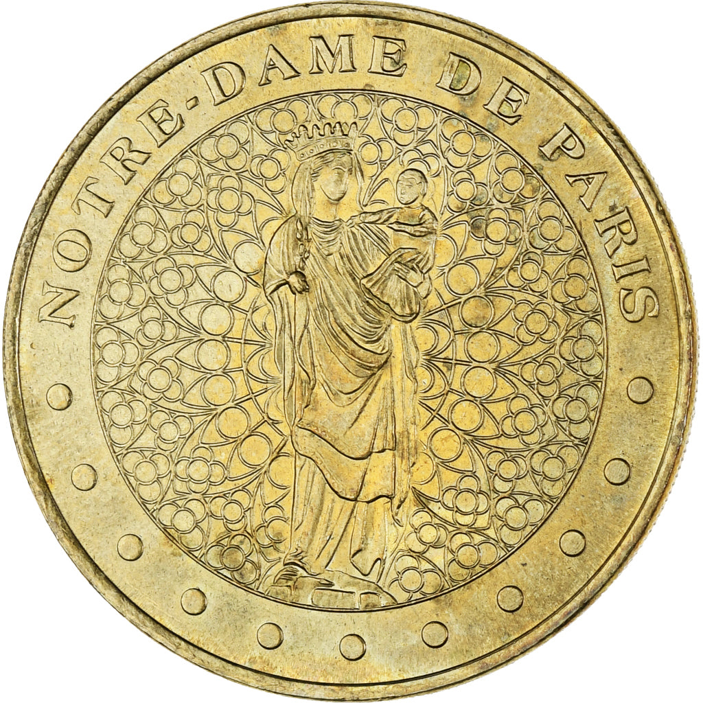 Francia, ficha, Tourist Token, Notre Dame de Paris., Arts & Culture, 2001, SPL-