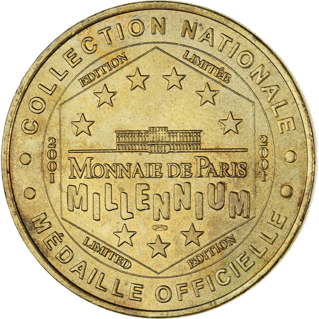 Francia, ficha, Tourist Token, Notre Dame de Paris., Arts & Culture, 2001, SPL-