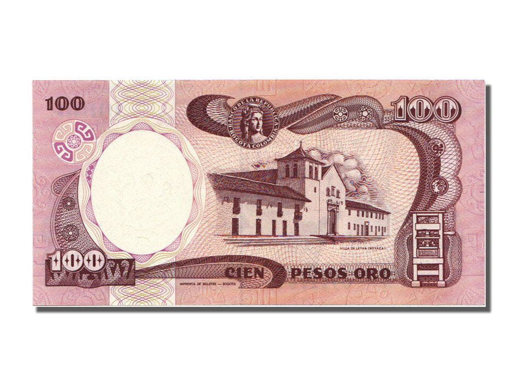 Banknote, Colombia, 100 Pesos Oro, 1991, UNC(65-70)