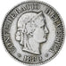 Münze, Schweiz, 5 Rappen, 1880, Bern, SS, Kupfer-Nickel, KM:26
