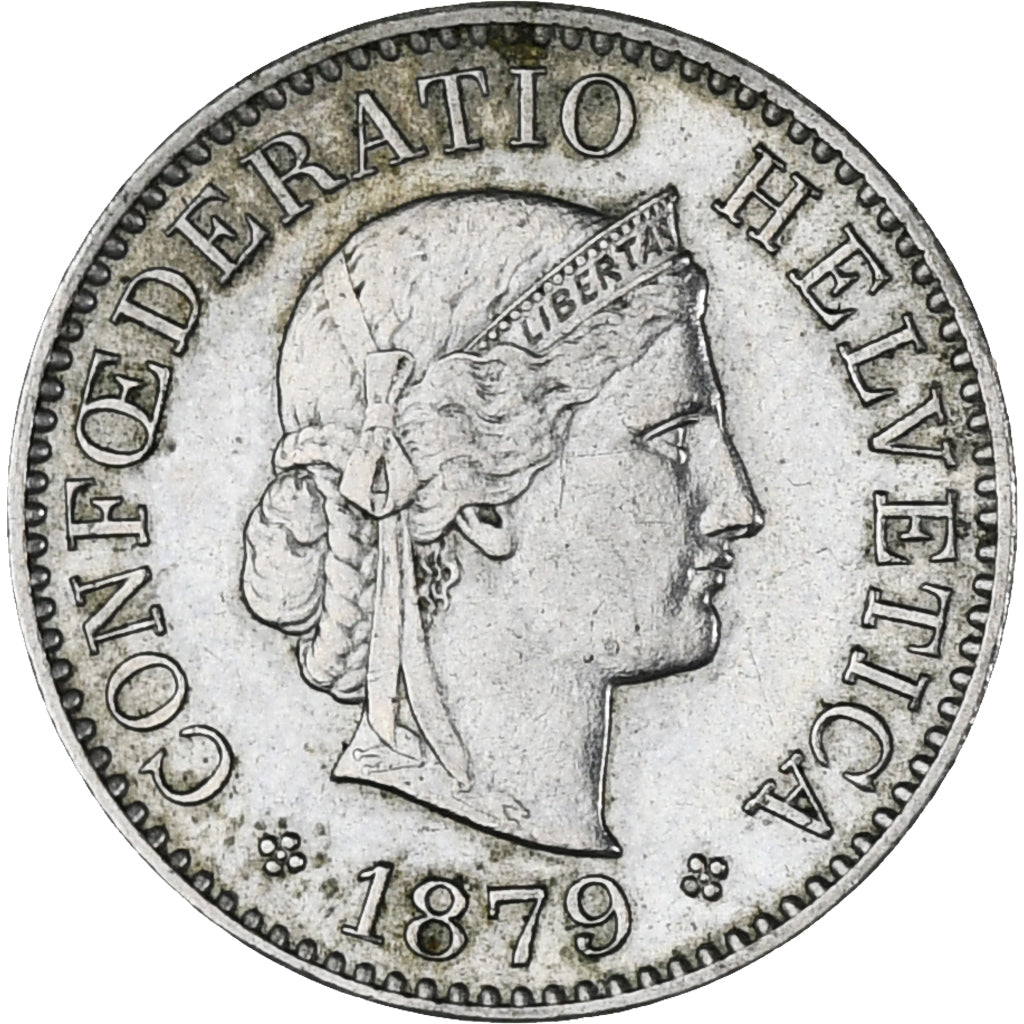 Coin, Switzerland, 5 Rappen, 1879, Bern, AU(50-53), Copper-nickel, KM:26