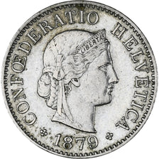Coin, Switzerland, 5 Rappen, 1879, Bern, AU(50-53), Copper-nickel, KM:26