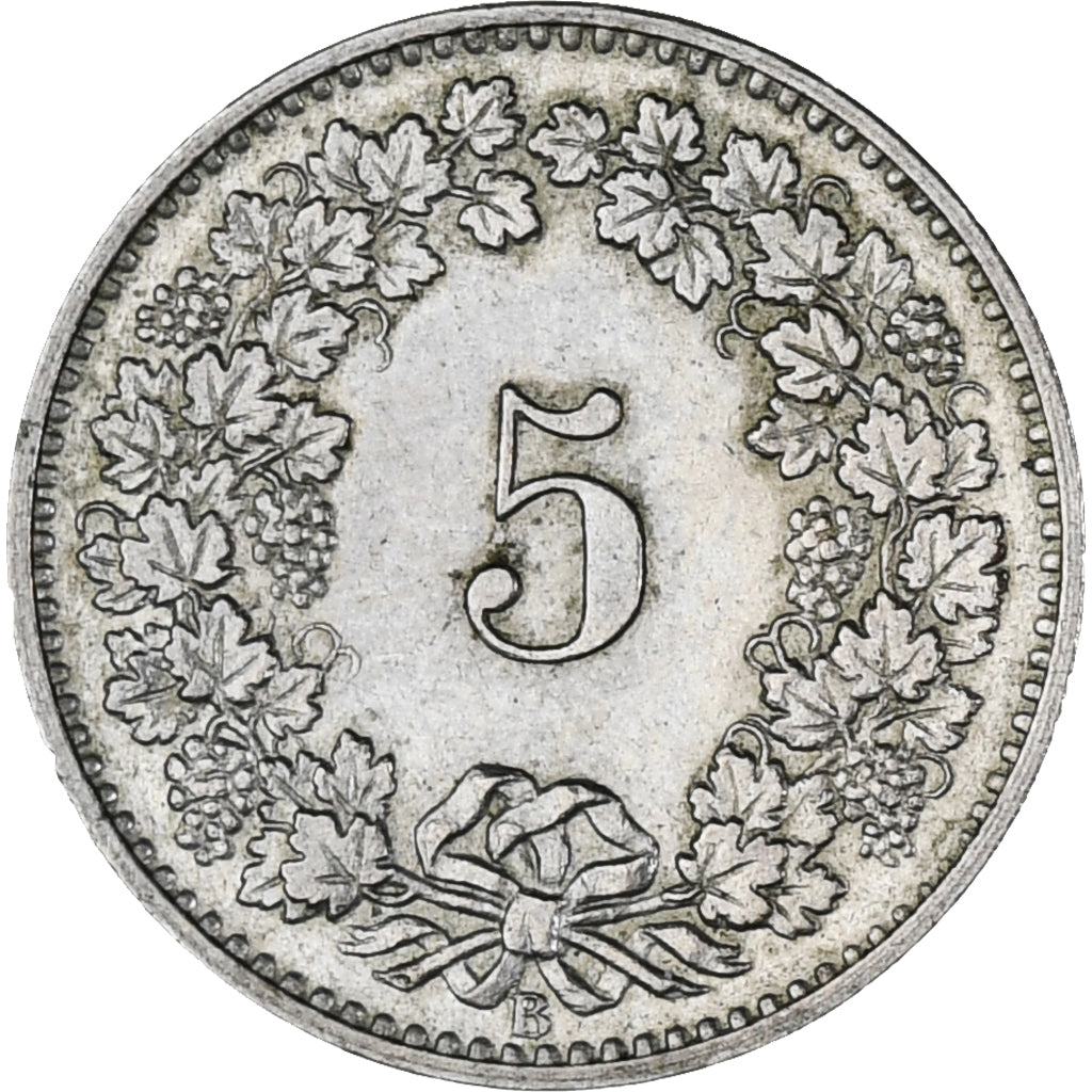 Coin, Switzerland, 5 Rappen, 1879, Bern, AU(50-53), Copper-nickel, KM:26