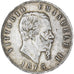 Coin, Italy, Vittorio Emanuele II, 5 Lire, 1875, Milan, AU(55-58), Silver