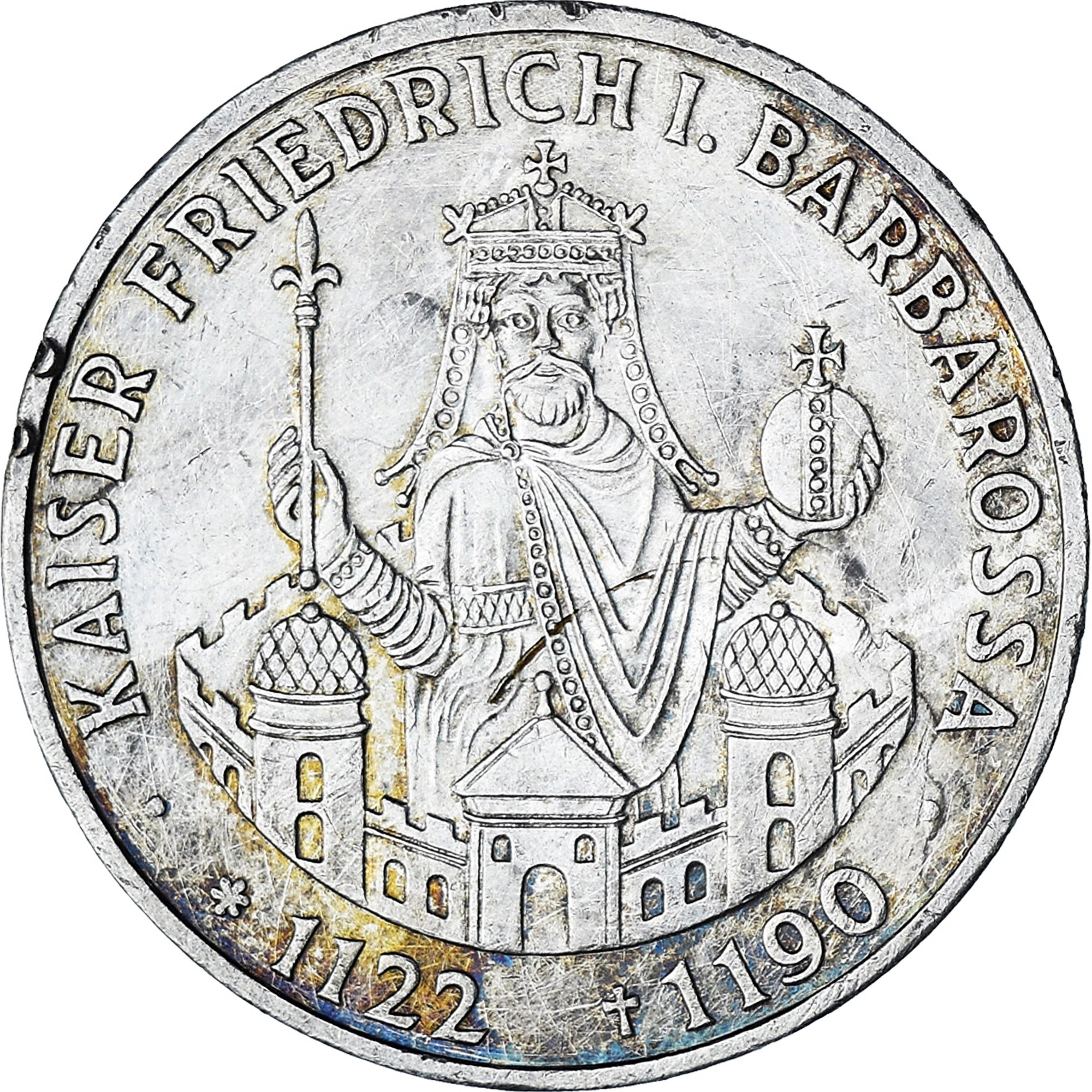 Münze, Bundesrepublik Deutschland, 10 Mark, 1990, Stuttgart, Germany, SS+